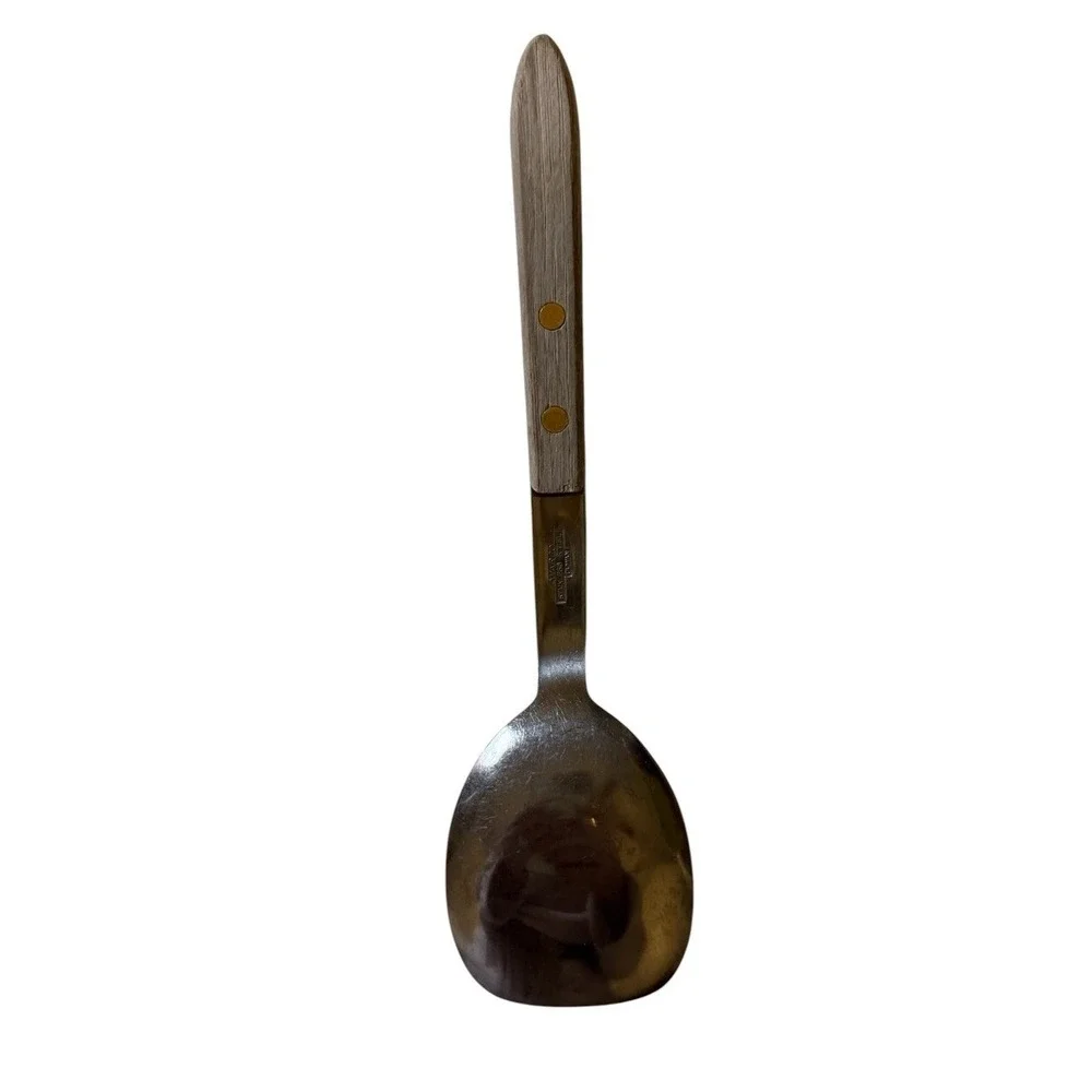Vintage Warco Stainless Steel Ice Cream Spade Scoop Wood Handle 9 1/2